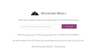 Mountains Weekly Screenshot